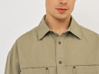 Куртка-рубашка из канваса, Бежевый