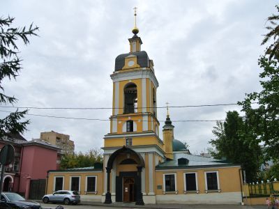 Церковь Сорока мучеников в Новоспасской монастырской слободе. Колокольня