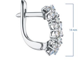 Серьги из белого золота э4712сг05180600