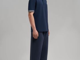 Поло свободного кроя из хлопка пике