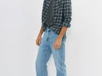 Прямые джинсы, Голубой