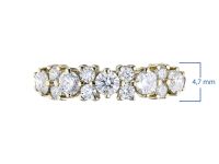 Классическое кольцо из желтого золота с бриллиантами э0301кц12142100