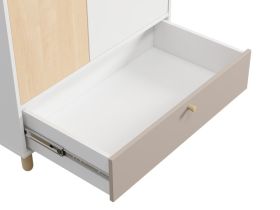 Распашной шкаф Дикинс 2-85x190 Береза/Латте