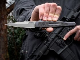 Автоматический складной нож Kershaw Launch 8, сталь CPM-154, рукоять алюминий, тёмно-серый