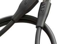 Кабель VLP Lite Color Line USB / USB-С 1 м 3 А Чёрный