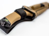 Нож для выживания с огнивом и точилкой Ganzo G8012, коричневый