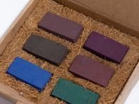 Набор пастели сухая, мягкая ручной работы EARTHBERRY "Лесная чаща", 6 цветов