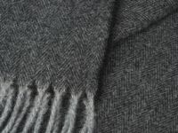 Шарф с бахромой, Серый