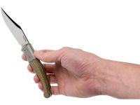 Складной нож LionSteel Gitano, сталь Niolox, рукоять Green canvas micarta