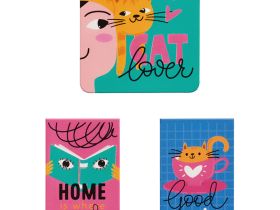 Закладки магнитные для книг MESHU "Cat lover" 3 шт