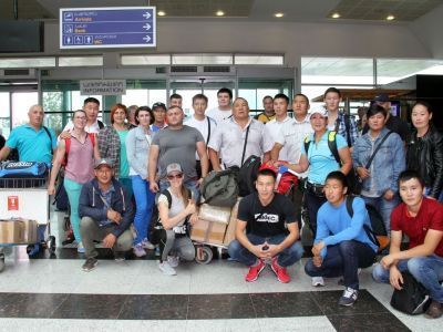 Мас-рестлинг на Центральном бульваре Батуми.