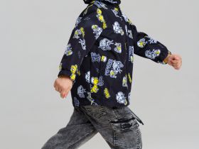 Куртка детская текстильная с полиуретановым покрытием для мальчиков (ветровка)