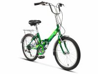Складной велосипед Stels Pilot 350 V 20, год 2025, цвет Зеленый, ростовка 12