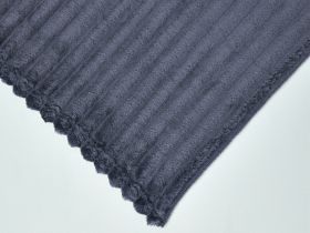 Плед Мягкая полоска/Soft strip, синий
