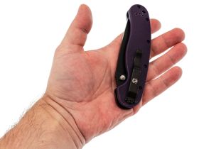 Складной нож Steelclaw Крыса Black сталь AUS-8, рукоять фиолетовый G10