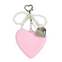 Складная расчёска-брелок Lador Heart Brush Pink