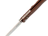 Складной нож SRM Medal 255L-MN, сталь 10Cr15MoV, рукоять микарта, коричневый