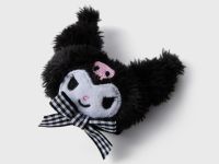 Чёрная заколка для волос с плюшевой фигуркой Kuromi Глория Джинс