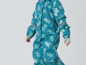 Комбинезон текстильный с полиуретановым покрытием для девочек