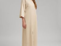 Свободное платье А-силуэта из тенселя