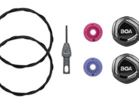 Застежки BOA IP1 для шоссейных велотуфель Fizik (белый комплект)