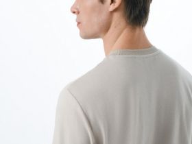 Футболка из фактурной ткани, Бежевый