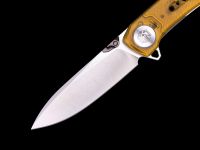 Складной нож Dr.Tech W3610PY, сталь 14C28N, рукоять PEI, желтый