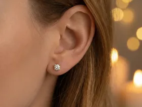 Пусеты из желтого золота э0312пс03220894_white