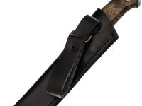 Нож Воронёнок, сталь M398, рукоять кап карельской березы