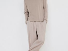 Брюки из вискозы, Бежевый