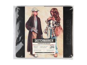 Набор карандашей акварельные Sketchmarker "Мода", 24 цвета, жестяной пенал