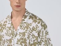 Рубашка с принтом, Желтый