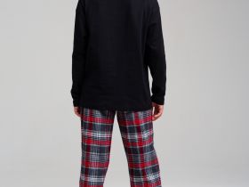 Комплект для мальчиков: брюки текстильные, фуфайка трикотажная (футболка с длинными рукавами)