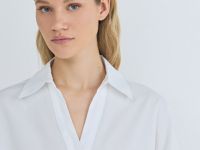 Рубашка с рукавом 3/4, Белый