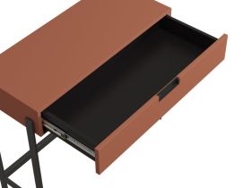 Консоль Лигес 93x40 Терракотовый/Черный