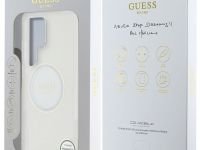 Чехол Guess Middle Colored Ring MagSafe для Galaxy S25 Ultra белый