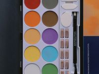 Набор прессованной пастели nuance., Tablette chromatique, яркие оттенки, 10 цв., с инструментами