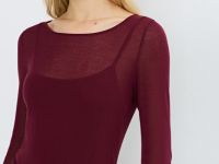 Вязаное платье с поясом, Фиолетовый