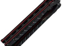 Нож-бабочка (балисонг) Ромул Black, сталь AUS-8, рукоять G10