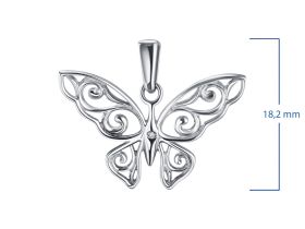 Подвеска из серебра с бриллиантом э0601пд03152400