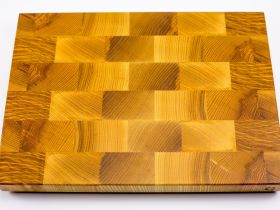 Доска разделочная торцевая, ясень, 27х37х3 см