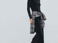 Платье в рубчик с эффектом стирки, Серый