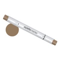 Маркер двухсторонний на спиртовой основе Stylefile Brush №802 бронзовый