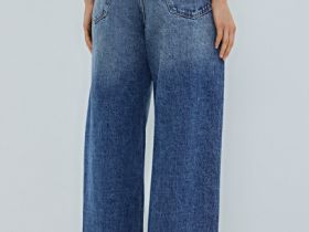 Джинсы со средней посадкой, Синий