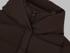 Длинный пуховик с натуральным пухом