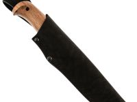 Кованый нож Финский, сталь 65х13, рукоять орех