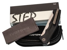 Складной нож TuoTown Gora, сталь T10S, рукоять G10/Carbon Fiber