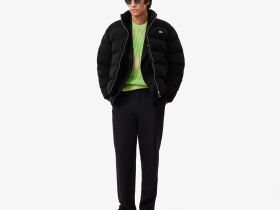 Мужская вельветовая куртка-пуховик Lacoste