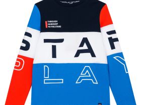 Фуфайка трикотажная для мальчиков (футболка с длинными рукавами)