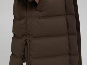 Длинный пуховик с натуральным пухом